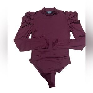 Nylon Apparel Burgundy Bodysuit